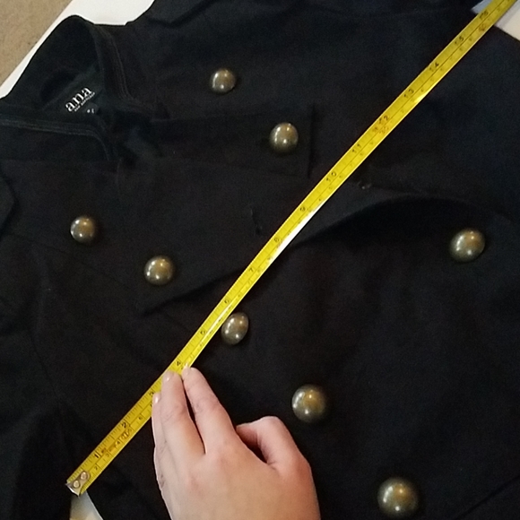 EUC black double breasted embroidered jacket - Picture 5 of 8